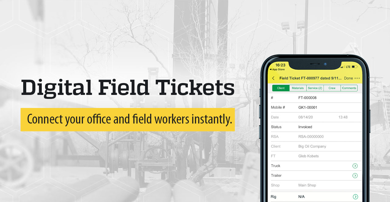 Field Ticket Software build for oilfield service companies